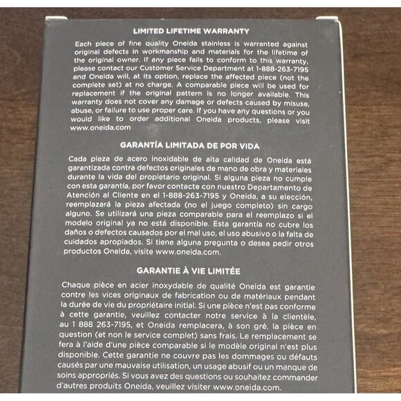 Oneida Flatware Set Of 8 Teaspoons Jordan Frosted Stainless Silverware 7.5” NEW - Picture 4 of 4